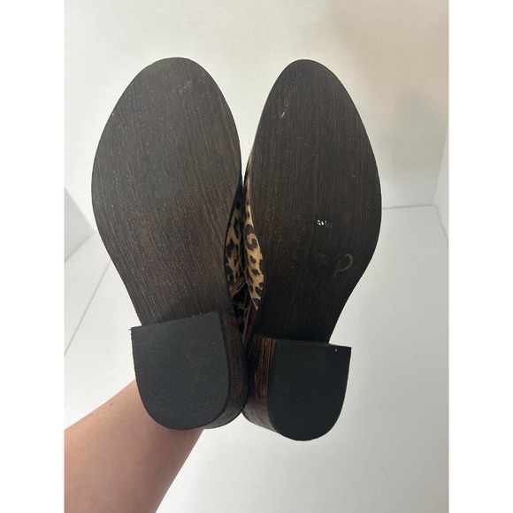 Very Volatile Leopard Bootie Adamo Animal Print Slingback Mule Women's Size 7 - Picture 8 of 8